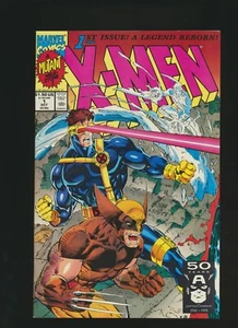 JUEGO DE 1 CUBIERTA DE CONEXIÓN XMEN JIM LEE 1991 MARVEL COMICS escaneos de alta resolución - Imagen 1 de 8