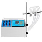 300W Six Heads Semi Automatic Liquid Filling Machine Oil Cosmetic Filler 5000ml