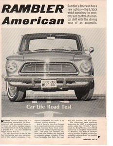 1962 RAMBLER AMERICAN 195.6/90 HP ~ ORIGINAL 5-PAGE ROAD TEST / ARTICLE / AD - Picture 1 of 1