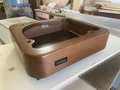 Thorens TD 124 Plinth Rounded Solid Wood Turntable Plinth - Image 1 of 4