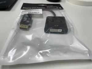 DisplayPort to DVI Adapter – 1080p HD Video Converter – DP Male to DVI Female - Picture 1 of 3