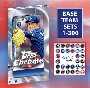 2025 Topps Chrome Baseball Team Set 10 New York Yankees Aaron Judge Ben Rice RC - Picture 1 of 3