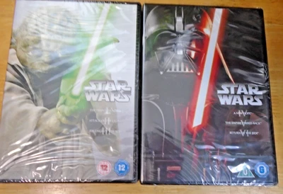 Star Wars Episodes I-VI - 2x DVD Box Sets- Region 2 - New & Sealed - Image 1 of 4