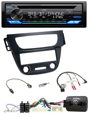 JVC Bluetooth Lenkrad USB DAB CD Autoradio für Renault Megane Fluence 2012-2014 - Bild 1 von 4