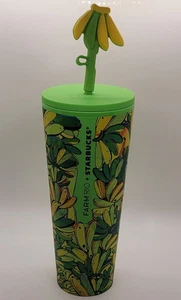 Farm Rio + Starbucks Banana Board Straw Topper Soft Touch Cold Cup Tumbler 24 oz - Bild 1 von 11