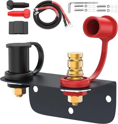 Joinfworld Remote Battery Terminals 3/8" Stud Battery Jump Post with Heavy Duty - Image 1 of 4