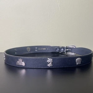 Rare Vintage 1992 WB Looney Tunes Leather Belt Size 32 Bugs Bunny Tweety - Picture 1 of 9