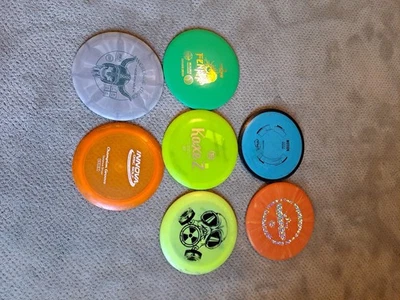Juego de 7 discos de discgolf usados Foto 1 de 4