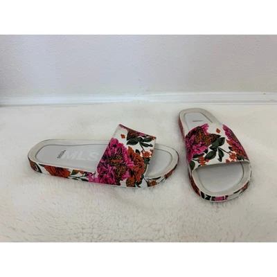 Melissa Women’s Floral Print Slide Sandals White Pink Orange Size 9 US / 39 EU - Image 1 of 4