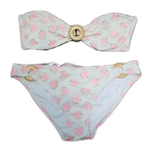 Traje de baño para mujer Victoria's Secret 2 piezas bandeau bikini traje de baño con joyas talla grande - Imagen 1 de 10