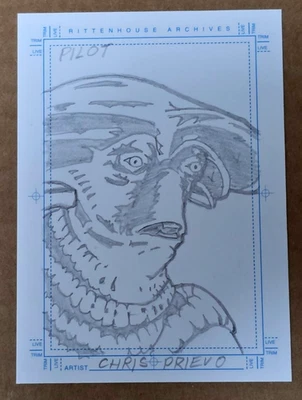 Farscape Season 3 Pilot Sketch by Chris Prievo RARE - Image 1 of 2