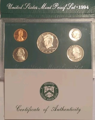 1994-S US Mint  Proof Set 5 Coin Set OGP With COA - Image 1 of 2