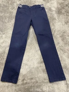 French Toast uniform Twill Pull Up Elastic Back Pants girls size 7 EUC NAVY - Picture 1 of 5