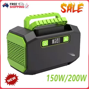 Portable Power Station 200W USB Outlet Energy Storage Battery Solar Generator AU - Picture 1 of 10