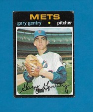 1971 Topps #725 high# Short Print SP Gary Gentry New York Mets EX-