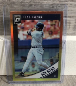 2018 TONY GWYNN DONRUSS OPTIC ORANGE/YELLOW PRIZM #131  - Picture 1 of 6