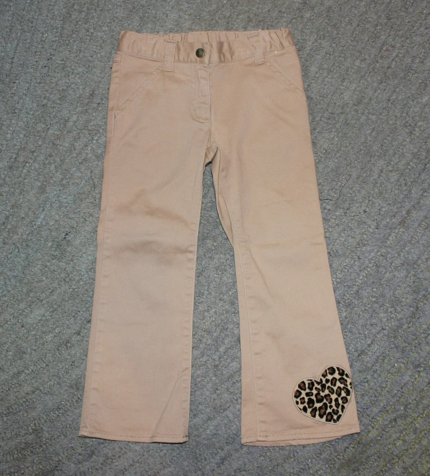 Gymboree 女孩卡其色裤子 - 尺寸 4 - 二手状况完好 — 第 1/4 张图片