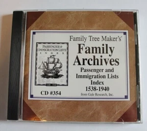 Family Tree Maker's Family Archives CD # 354 Passenger and Immigration List - Picture 1 of 4