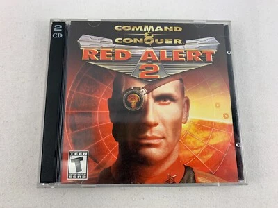 PC CD-ROM - Command & Conquer Red Alert 2, 2 Disc Set w/ CD Key - USED In Case - Image 1 of 4