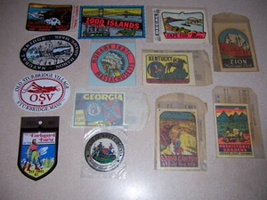 Oldtimer Auto Fenster Aufkleber & Sticker Konvolut - Bild 1 von 1