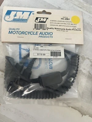 Z-SERIES LOWER 8-PIN CORD W/VOLUME CONTROL 80-14 HONDA®/J&M® 5-PIN - Image 1 of 2