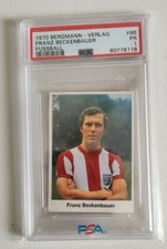 1970-71 Bergmann - Verlag Sammelbild Fussball Franz Beckenbauer #86 PSA 1