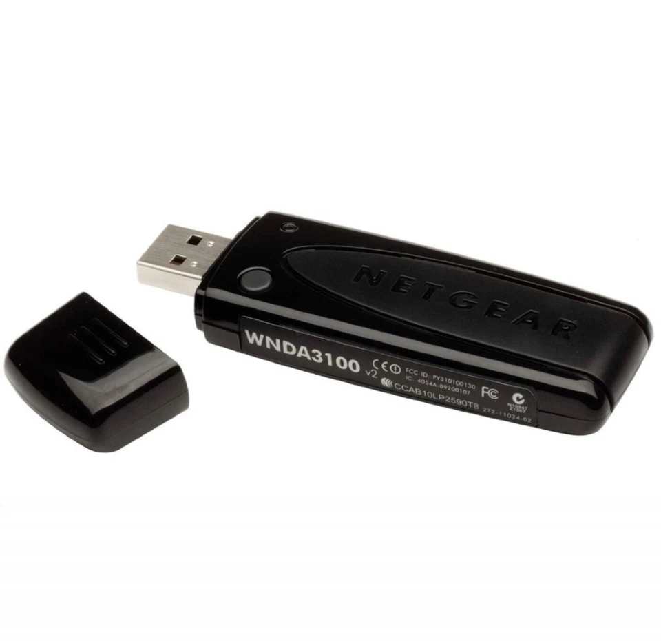 Netgear WNDA3100 V2 2.4ghz 5Ghz USB 300Mbps Wireless N USB Adapter - Image 1 of 4