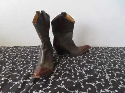 Mujer Botas Gringo Antiguas Gris/Marrón 5.5 B Foto 1 de 4