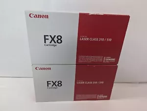 TWO Packs - Genuine Canon FX8 8955A001 Black Toner Cartridge LaserClass 310 510 - Picture 1 of 6
