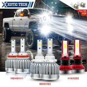 Kit de 3 pares de bombillas antiniebla LED blancas de xenón para Chevy Silverado Colorado - Imagen 1 de 12