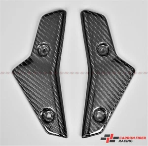 2020-2022 Triumph Street Triple 765 R, S Radiator Covers - 100% Carbon Fiber - Picture 1 of 3