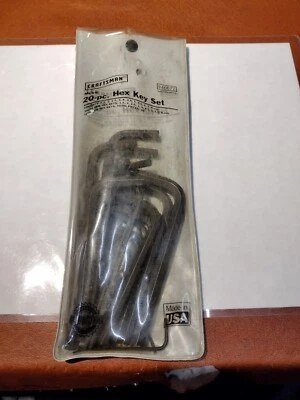 RARE CRAFTSMAN METRIC 20 PEICE HEX KEY SET 946677 VINTAGE NEW USA MADE - Image 1 of 3