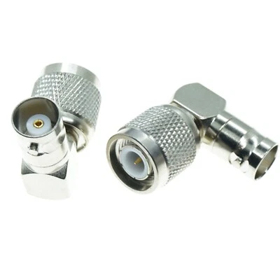 1pcs Adapter TNC male Plug to BNC Female Jack Right Angle RF Coaxial connector - Image 1 of 4