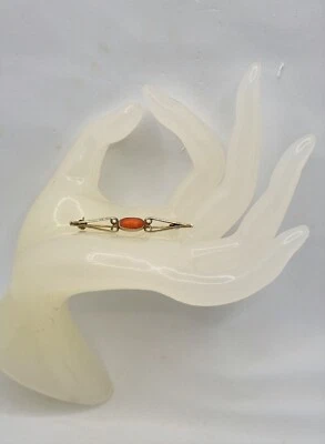   CORALLO E  ARGENTO SPILLA  - Immagine 1 di 4