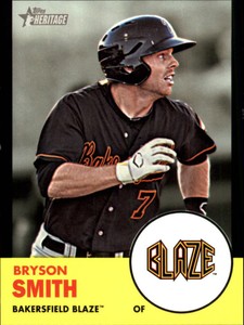 2012 Topps Heritage Minors Black #88 Bryson Smith/96