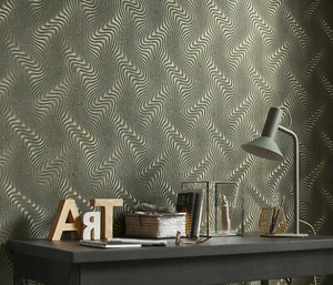 Vlies Tapete 3D Wellen Motiv gold metallic Guido Maria Kretschmer 10146-15 - Bild 1 von 7