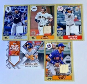 2022 Topps Series I Game Used Relics *YOU PICK*  Frank Thomas, Javier Baez
