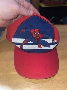 Spiderman Strapback Hat Youth One Size Red And Blue Marvel  - Picture 1 of 9
