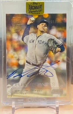 2017 Topps Signature Archives Dellin Betances Autograph Buyback 11/17 Yankees - Image 1 of 2