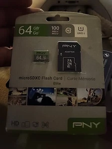 PNY Elite 64GB Class 10 microSDXC Flash Memory Card NEW - Picture 1 of 1