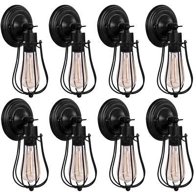 Retro Vintage Wandleuchte Industrie WandLampe  E27 Flur Wohnzimmer Treppen Café - Bild 1 von 4