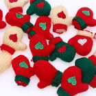 Mini Christmas Knit Gloves Wine Bottle Topper DIY-MJ