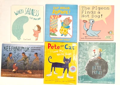 Childrens Books Multi Themes Lot of 6 Hardback Illustrated Color Inspire Picture - Image 1 of 2