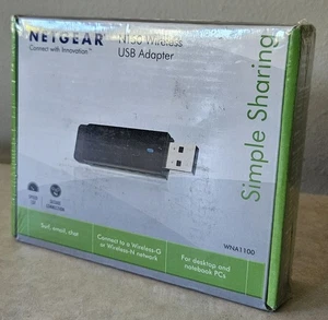 NEW SEALED Netgear N150 WNA1100 Wireless USB Adapter #309A - Picture 1 of 5
