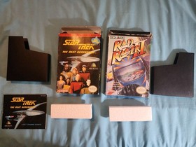 Nintendo NES Star Trek The Next Generation box, manual & Rad Racer 2 box
