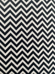 Half Moon Modern Zig Zags Black and White fabric by Moda 32217 12 ~By The Yard - Picture 1 of 1