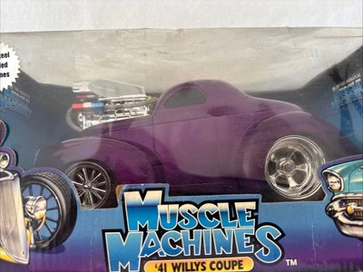 41” Willys Coupe New In Box 1:18 (Real Steel Braided Fuel Lines) Die Cast - Image 1 of 4