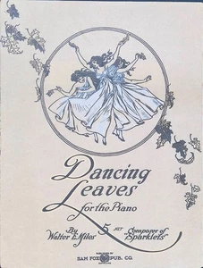 Partituras de hojas bailando piano intermedio solo Walter Miles 1913 recital - Imagen 1 de 3