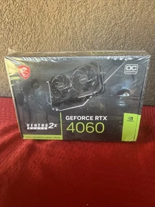 MSI GeForce RTX 4060 Ventus 2X Black 8G OC Gaming Graphics Card -8GB GDDR6X PCI - Picture 1 of 3