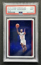 2018-19 Chronicles Shai Gilgeous-Alexander Studio Rookie RC #300 Blue /99 PSA 9